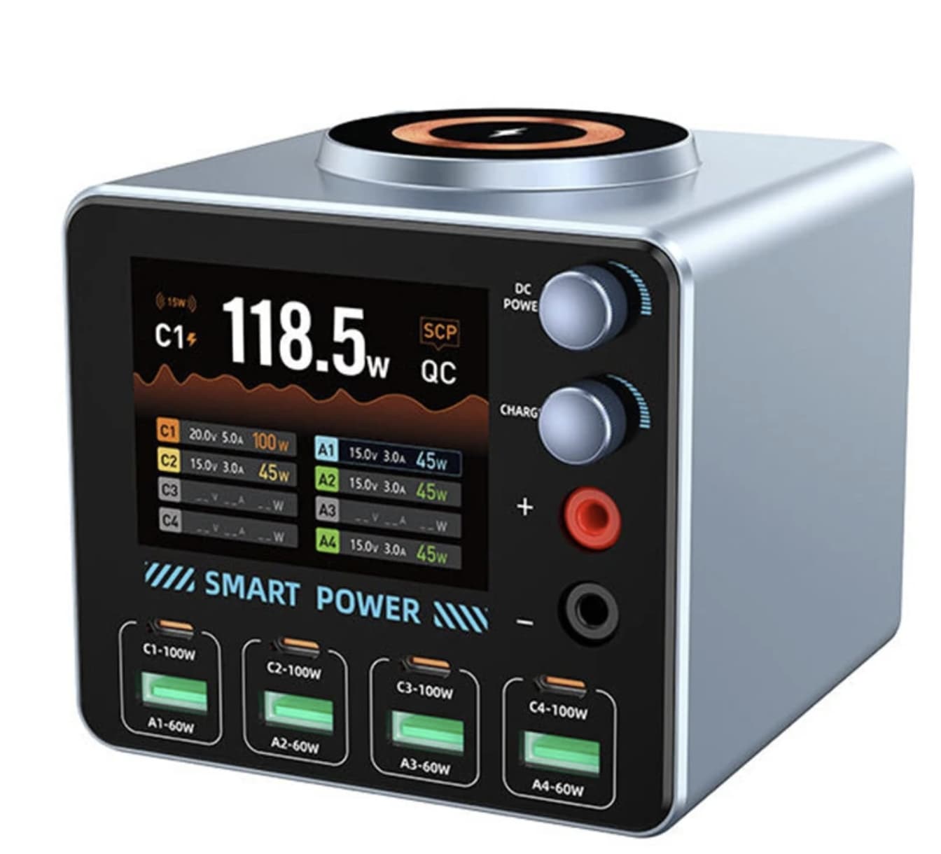 Bakeey WLX-F4 PD100W Review: 8-Port GaN Charger