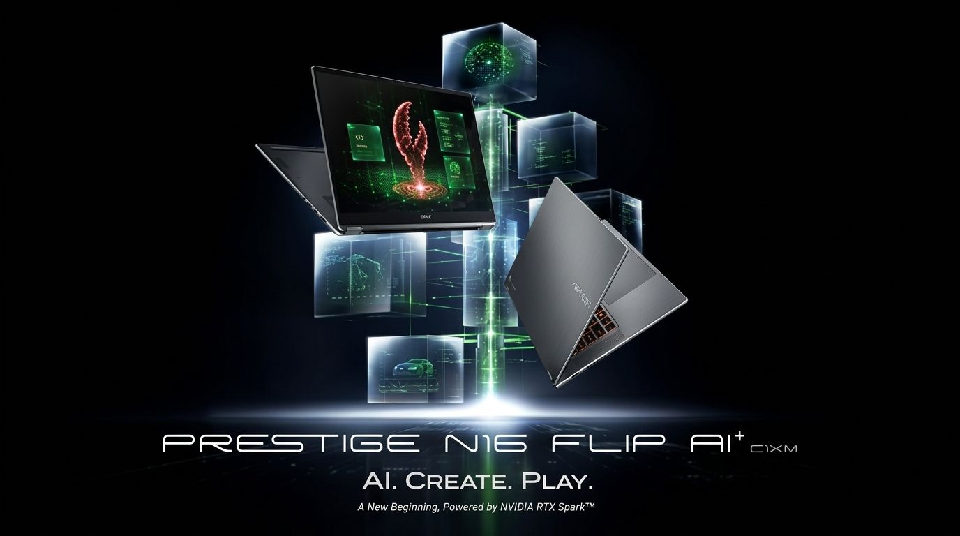 MSI reveals new 16-inch, 128GB beast powered by Nvidia RTX Spark