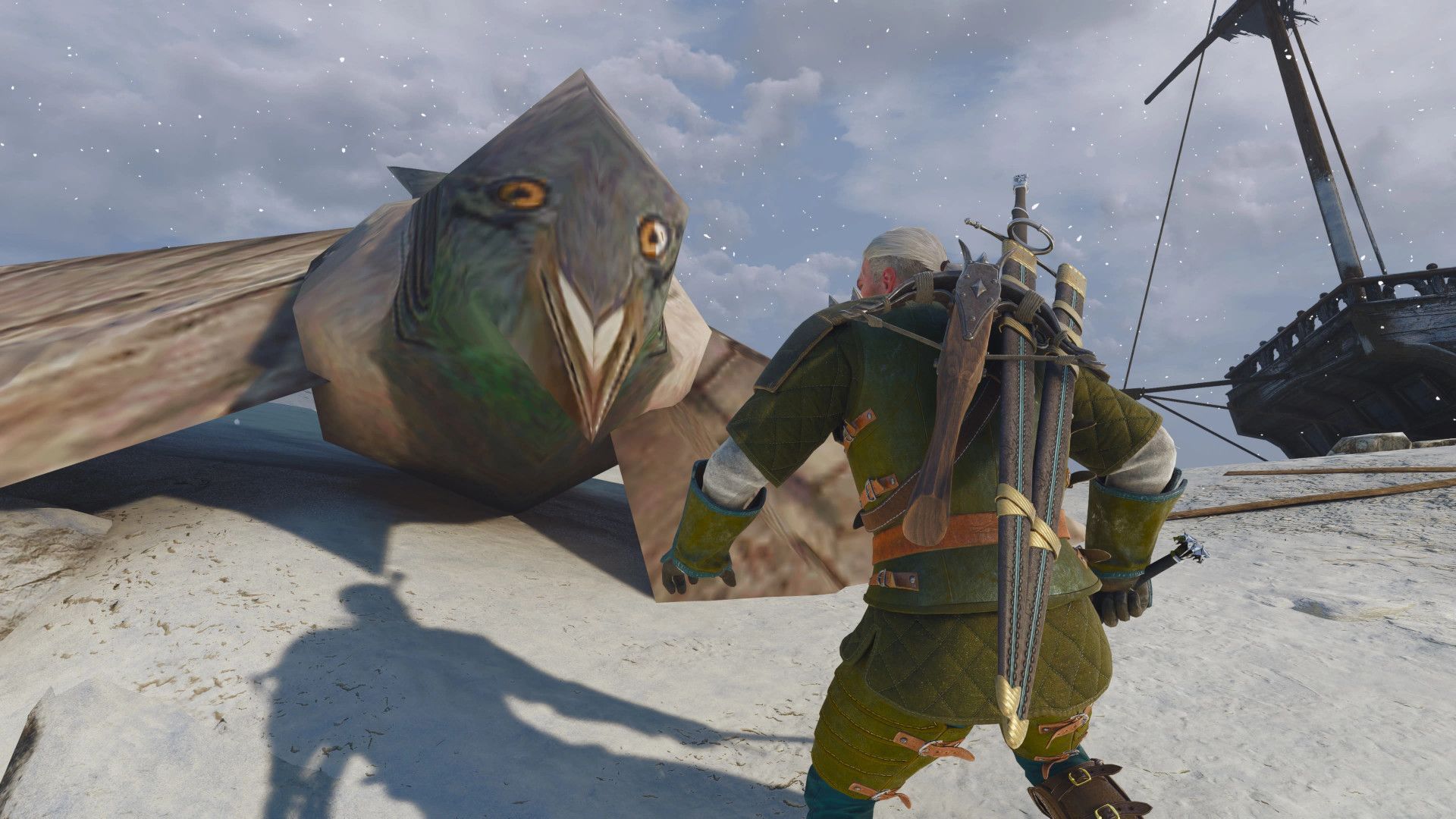 The Witcher 3 mod swaps every single Griffin with the iconic low-poly pigeon: “He is back. And he is tired of being ridiculed”