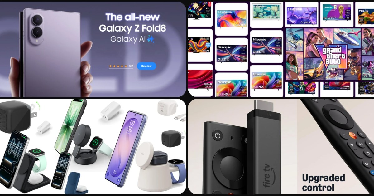 Deals: Galaxy Z Fold 8 up to $546 off, Belkin magnetic charging stations from $43, up to $1,100 off TVs, more