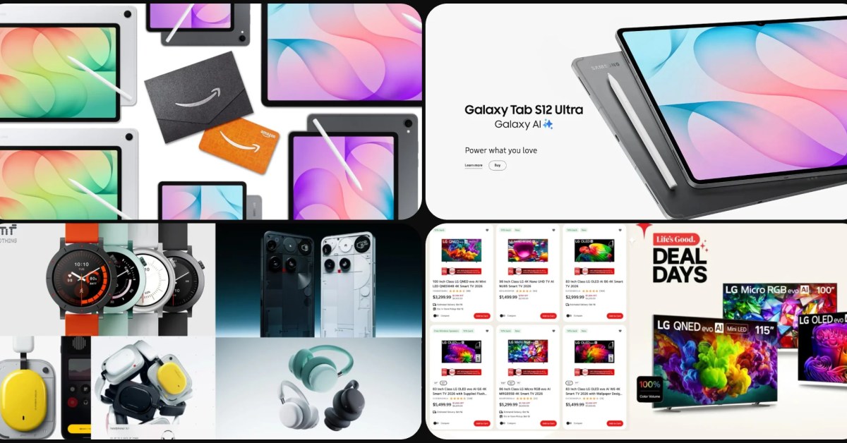 Deals: Samsung Galaxy Tab S12 + $200 Amazon gift card, Nothing Ear (3a), LG TVs up to $1,200 off w/ 10% back, more