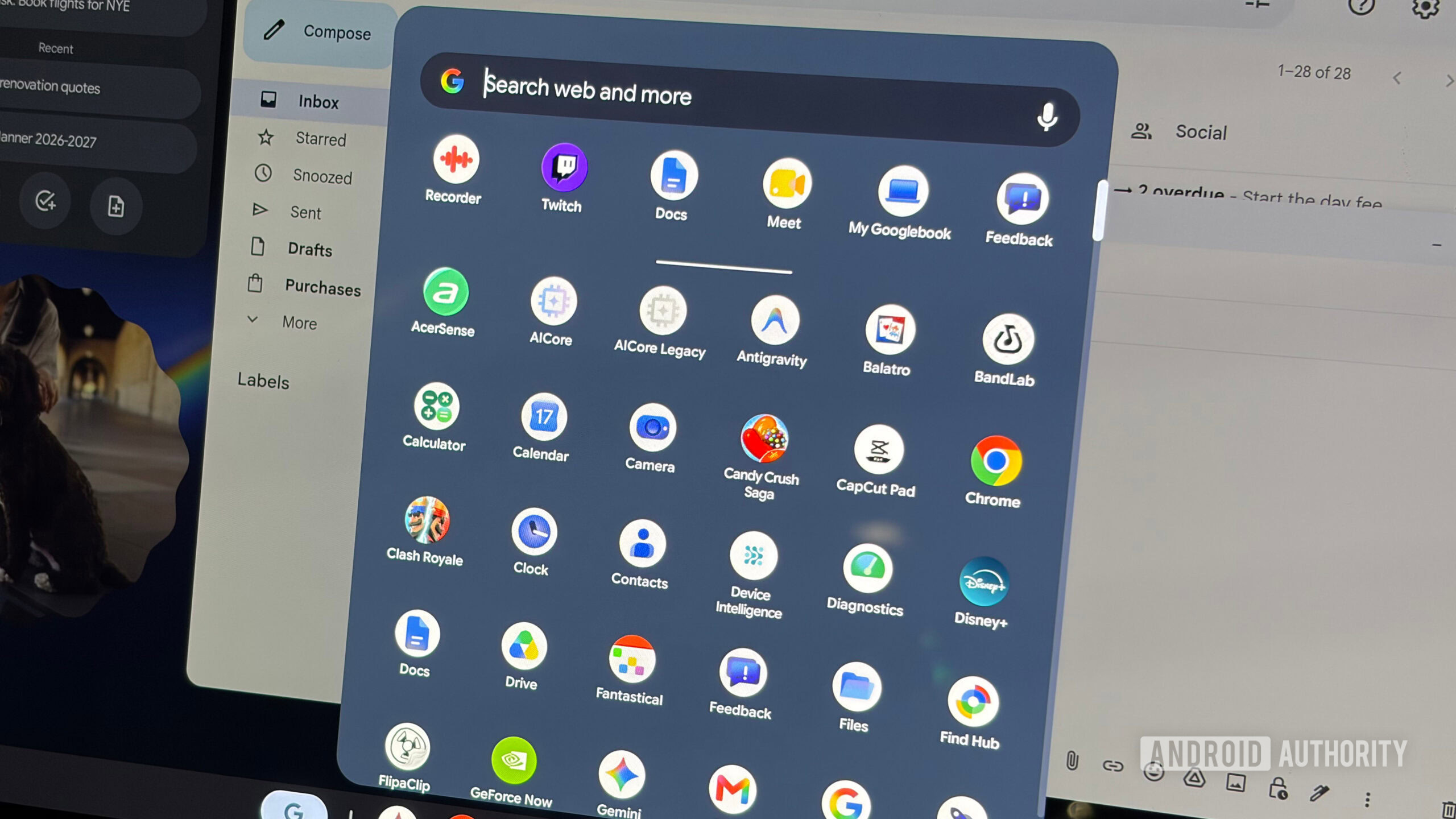 Googlebook apps come with five different Play Store labels