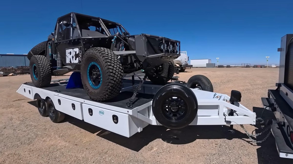 Totally Overbuilt Race Car Trailer Made to Withstand Baja Can Be Fixed With Chevy Truck Parts