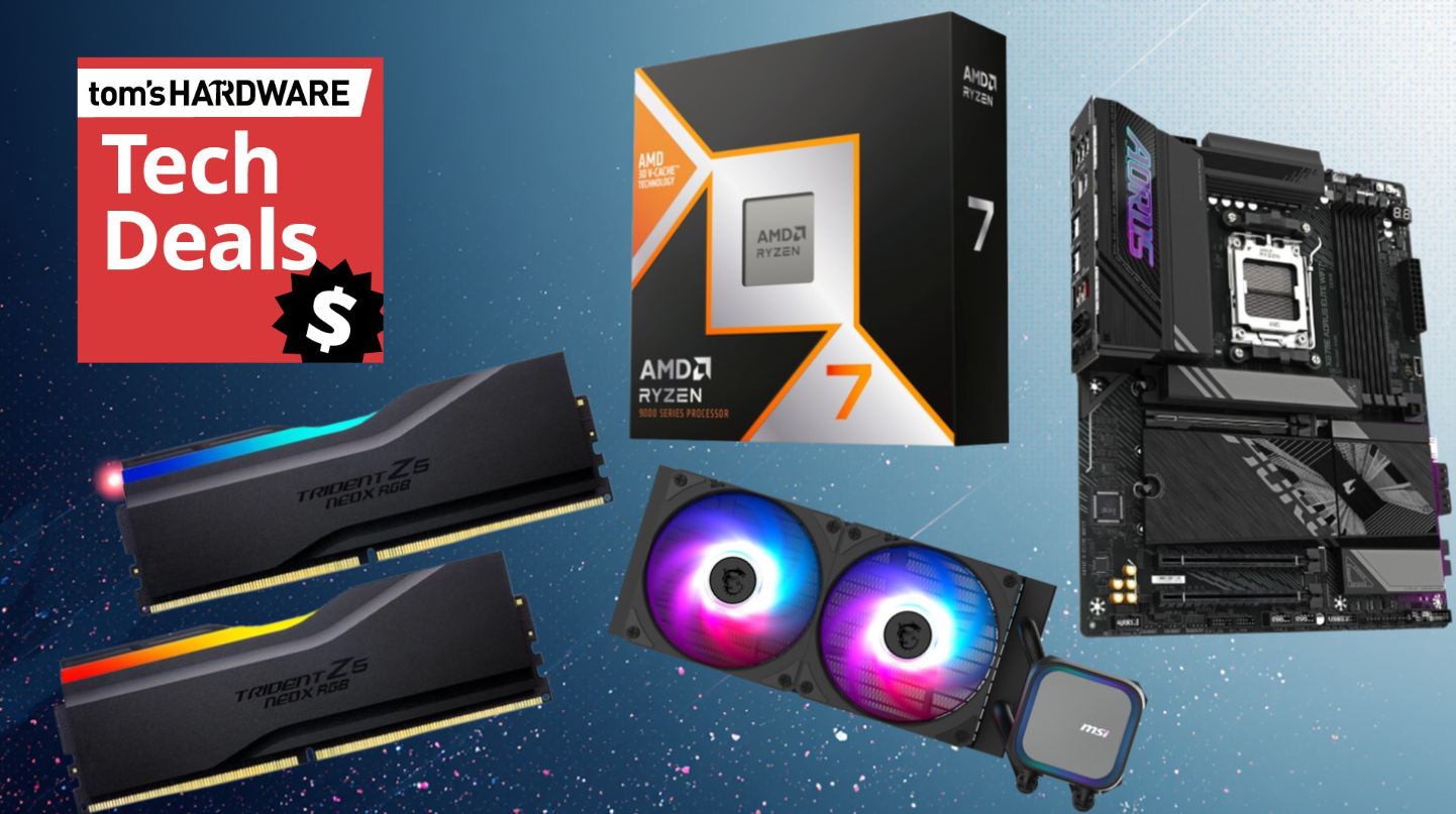 Save $234 on 32GB of DDR5 RAM with this four-item AM5 Newegg bundle — score G.SKill Trident Z5 NeoX RAM, the venerable Ryzen 7 9800X3D processor, Gigabyte X870E Aorus Elite Wifi7 motherboard, and a free 240mm AIO for only $1,069
