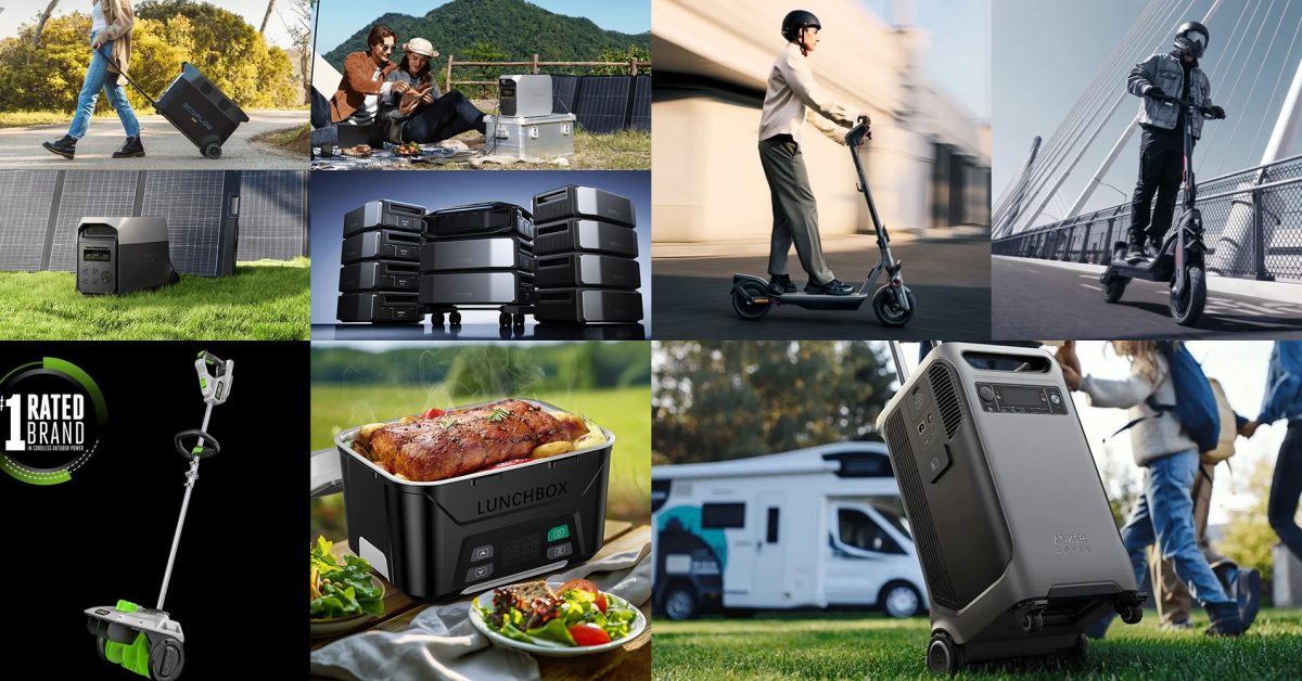 EcoFlow 3,072Wh power station $1,299 in flash sale, exclusive refurb Anker SOLIX deals, Segway F3 e-scooter $650 low, more