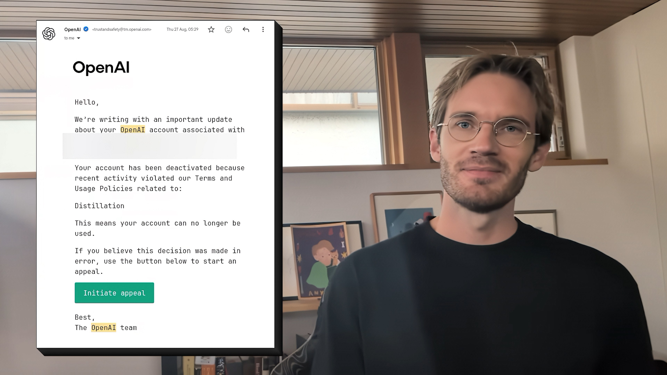 PewDiePie unveils ‘uncensored’ Ajax AI model built to run on home PCs — creator says OpenAI banned him twice over model distillation used to build his product