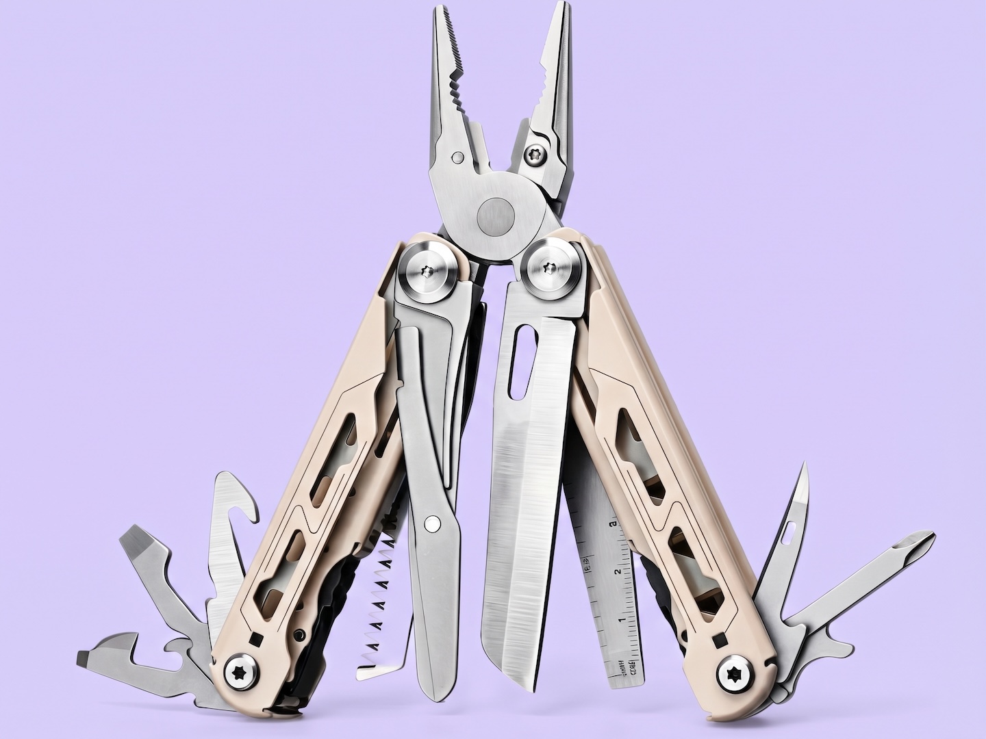 This 18-in-1 Multitool Packs Pliers, a 3-Inch Knife, and a Wood Saw