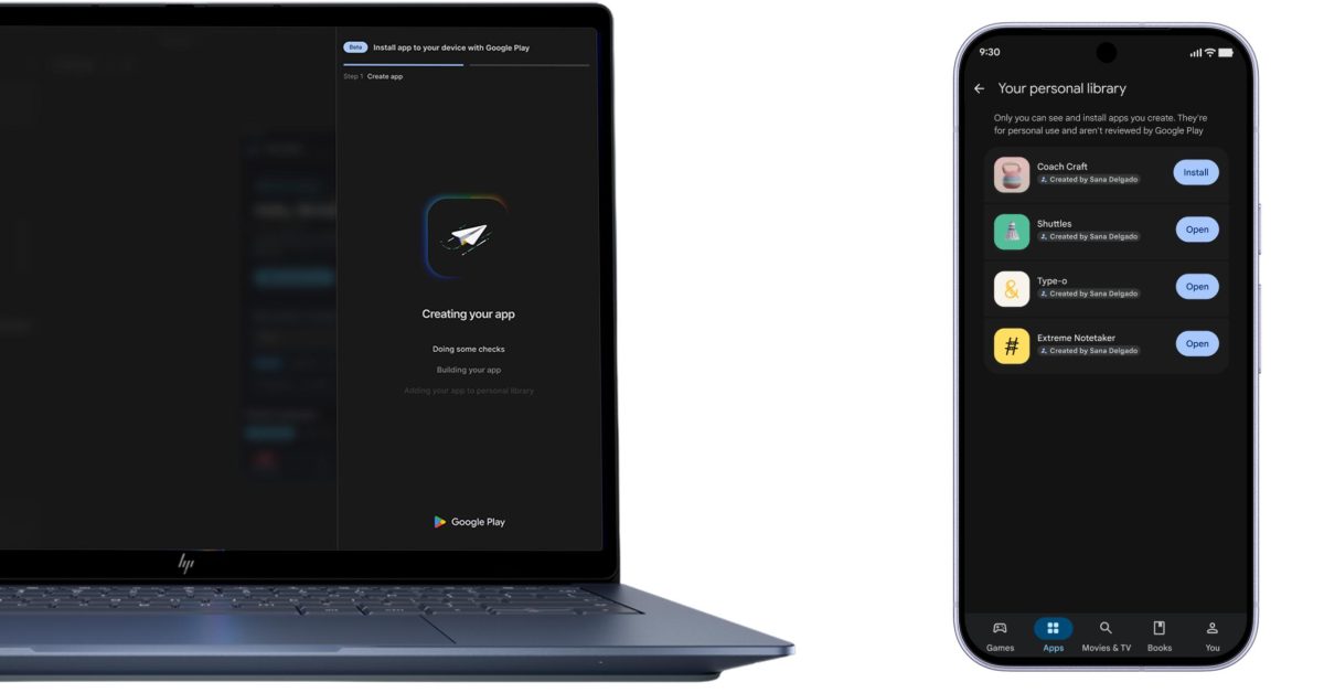 Google Play adding ‘personal library’ to access your vibe-coded Android apps