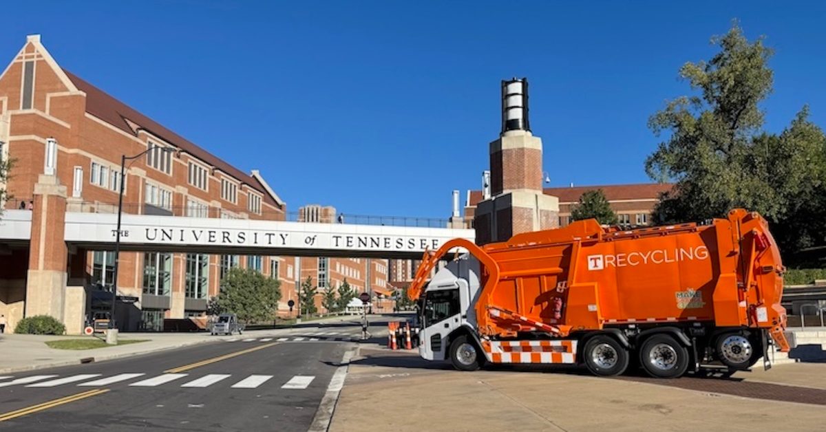 Orange is the new green as University of Tennessee electrifies its garbage fleet