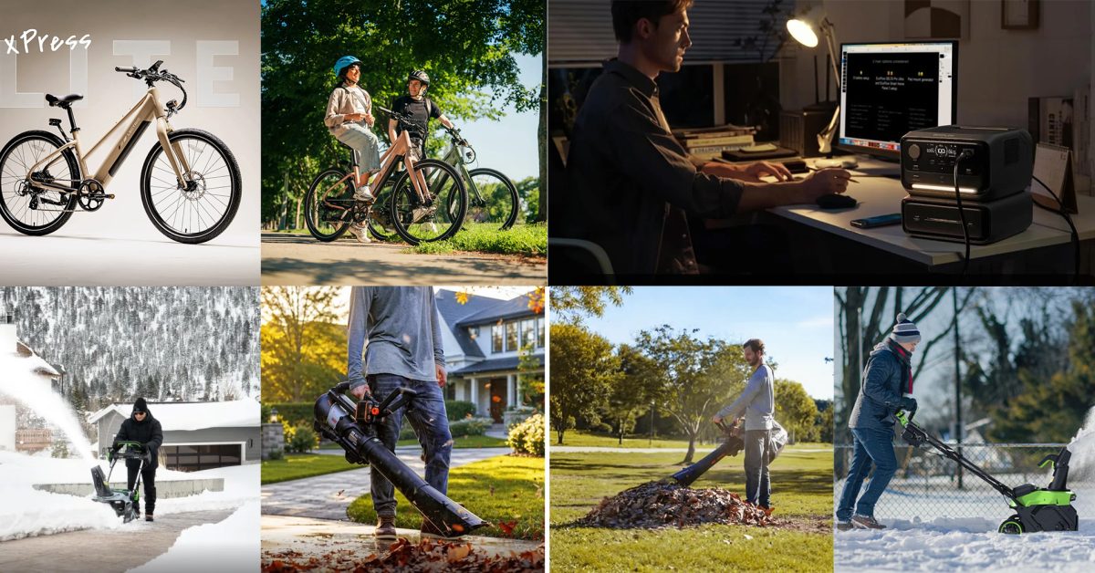 Lectric XPress Lite e-bike $1,099 + XPress2 FREE $336 bundle, EcoFlow 572Wh RIVER 3 Max new $303 low, snow blower lows, more