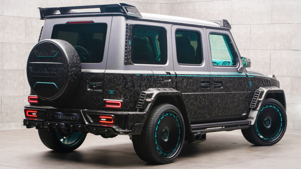 Mansory Goes Turquoise And Carbon Crazy With Its Latest G-Class | Carscoops