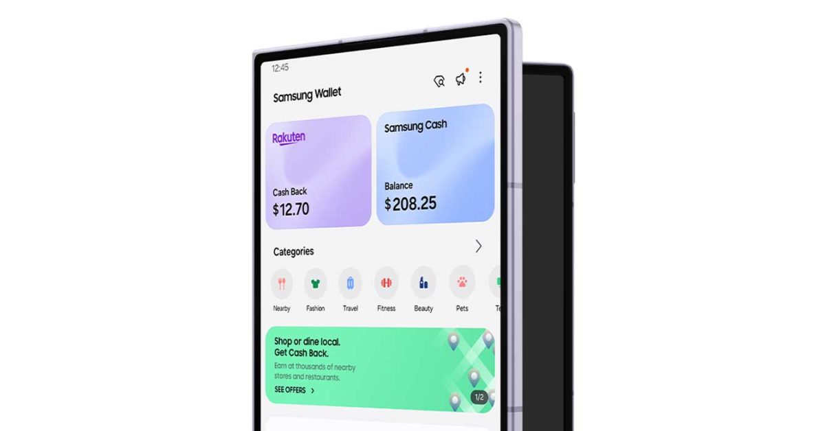 Samsung launches a virtual cash back card for Wallet, completely unrelated to the Galaxy Card