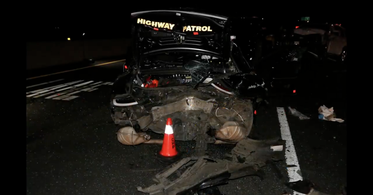 Tesla driver says he was asleep and using FSD when he crashed into highway patrol cars