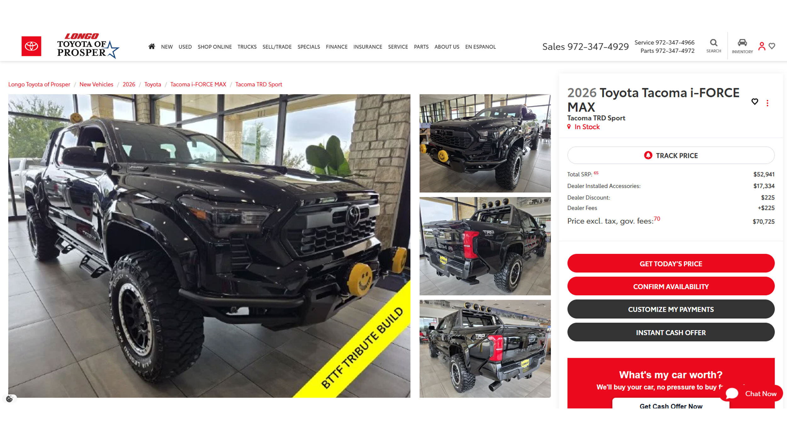 TX Dealer Builds Custom Toyota Tacoma Inspired By Back To The Future | Carscoops