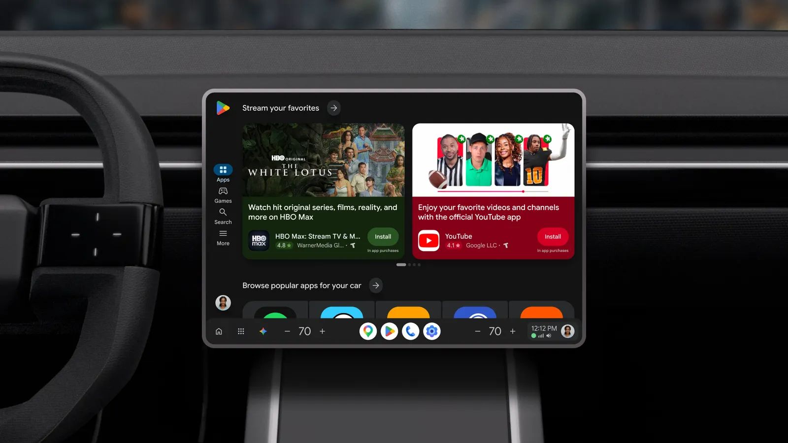 Google makes it easier to find apps and listen to YouTube in your car