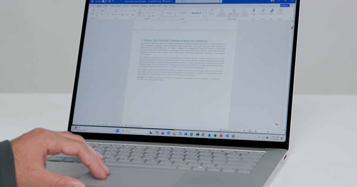 Your Windows touchpad is about to make scrolling long pages way less tiring