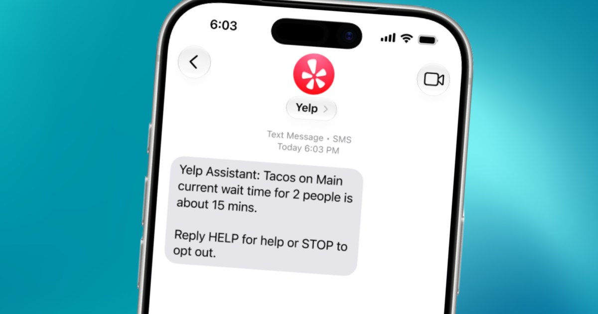 Yelp’s new AI assistant will call restaurants for you so you can skip the dreaded wait-time call