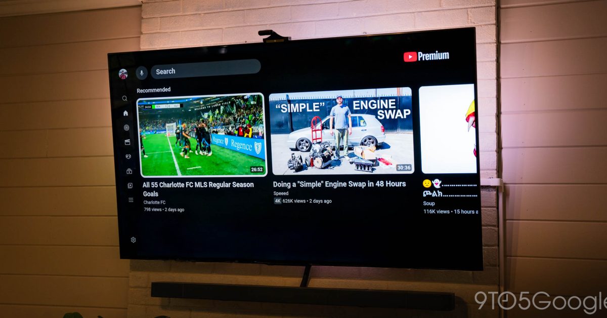 YouTube for Google TV update gives YouTube Music a distracting red logo I can’t stand