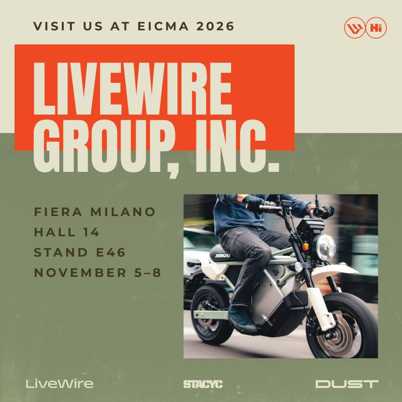 LiveWire brings two new 2027 models and the DUST Hightail to EICMA 2026