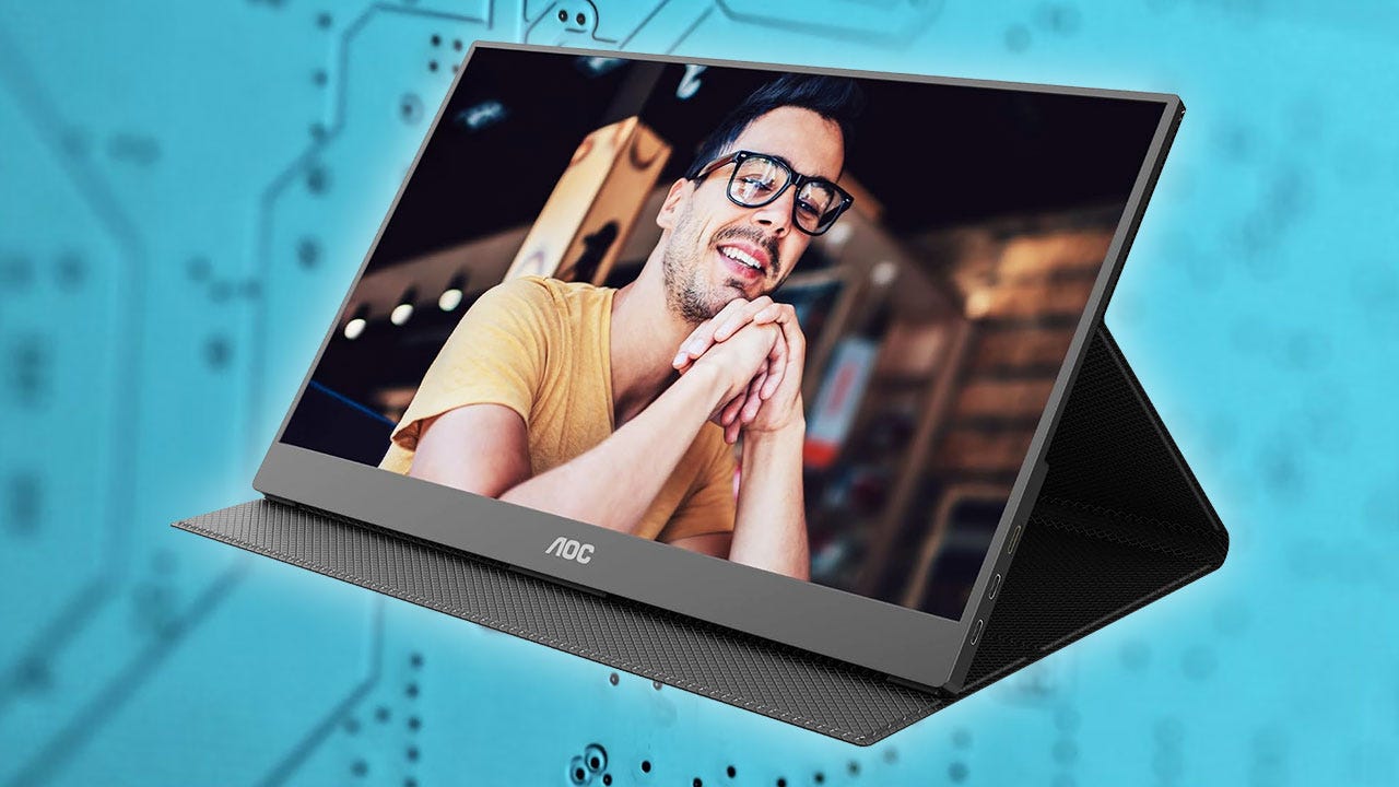 The AOC 16″ Portable USB Monitor For Laptop, Switch, or Gaming Handheld Drops to $47.49 for Prime Day