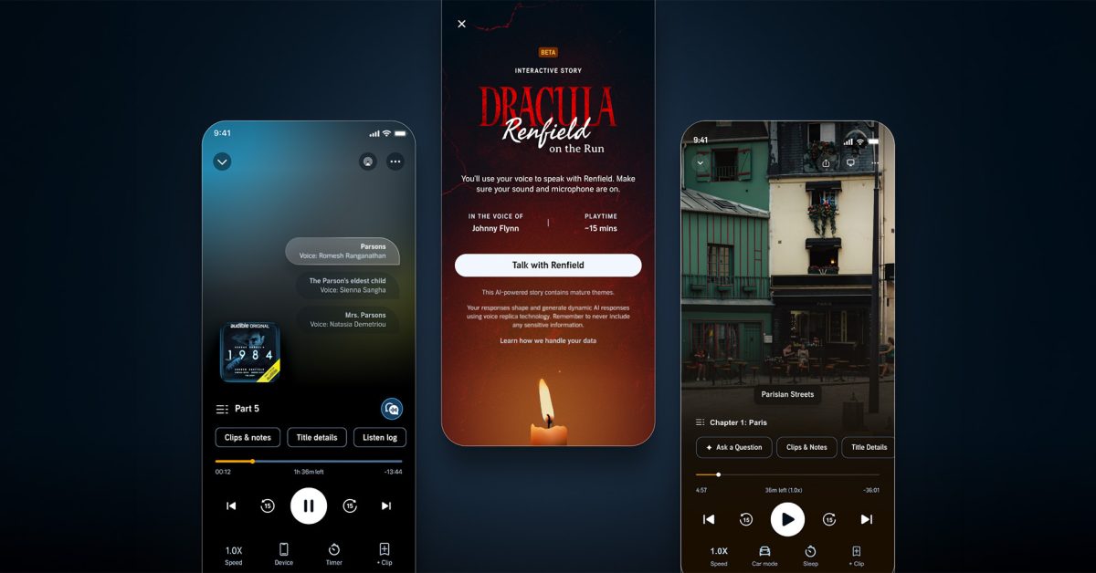 Audible announces AI-powered character guides, interactive stories, more – 9to5Mac
