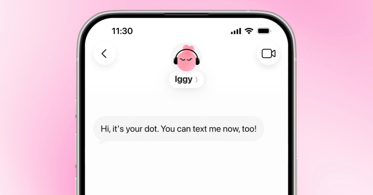 OpenAI now lets you text your ChatGPT Dot agent to get things done