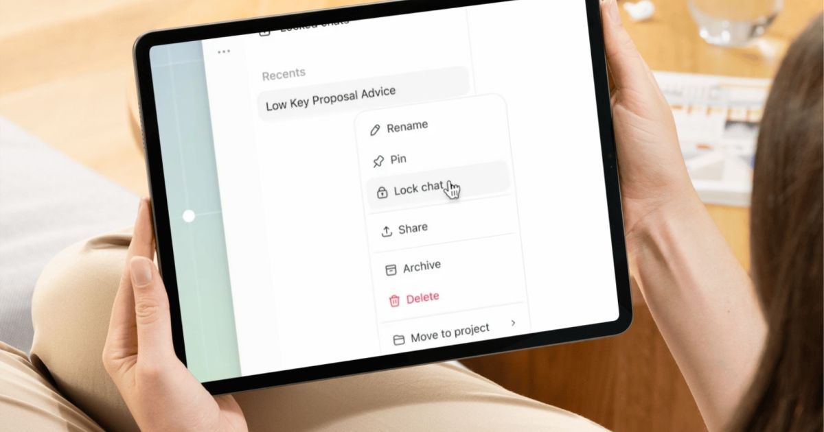 ChatGPT now has locked chats to keep your sensitive conversations hidden
