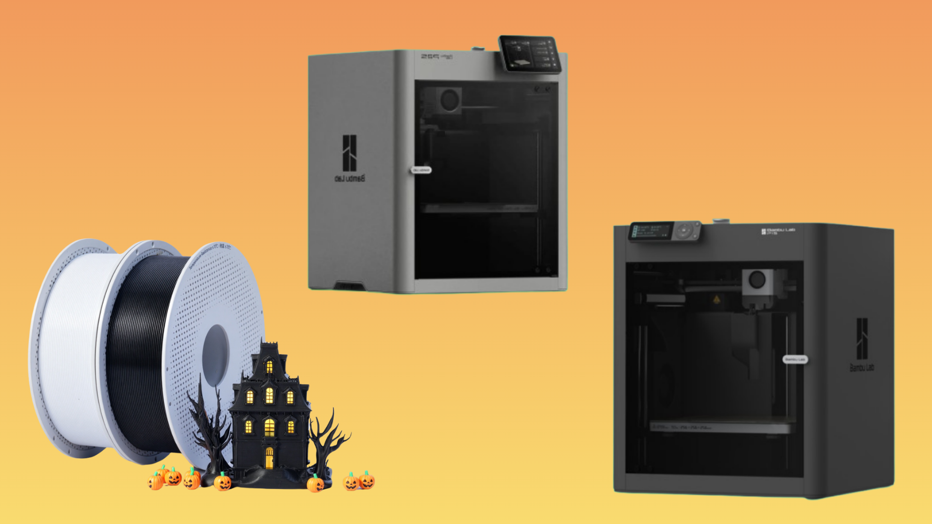 Bambu Lab launches Halloween 3D printer sale with up to 30% off — P1S plunges to $399 alongside $250 off the H2D with AMS bundle, plus bulk spool discounts and pumpkin-themed bundles