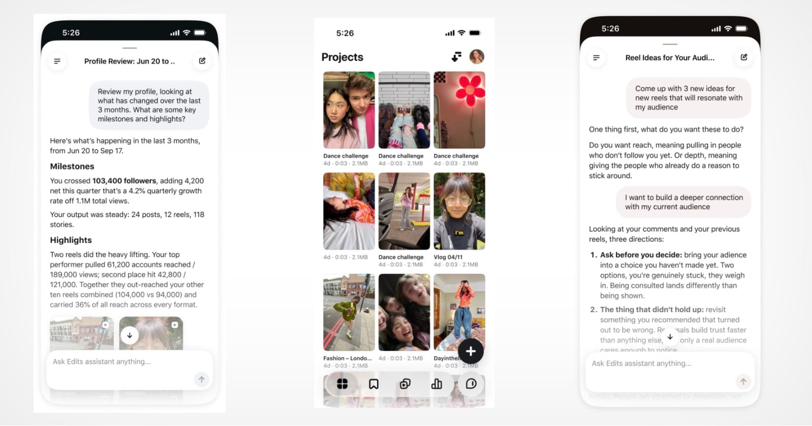 Instagram Launches AI Assistant That Analyzes Your Reels and Suggests New Ideas
