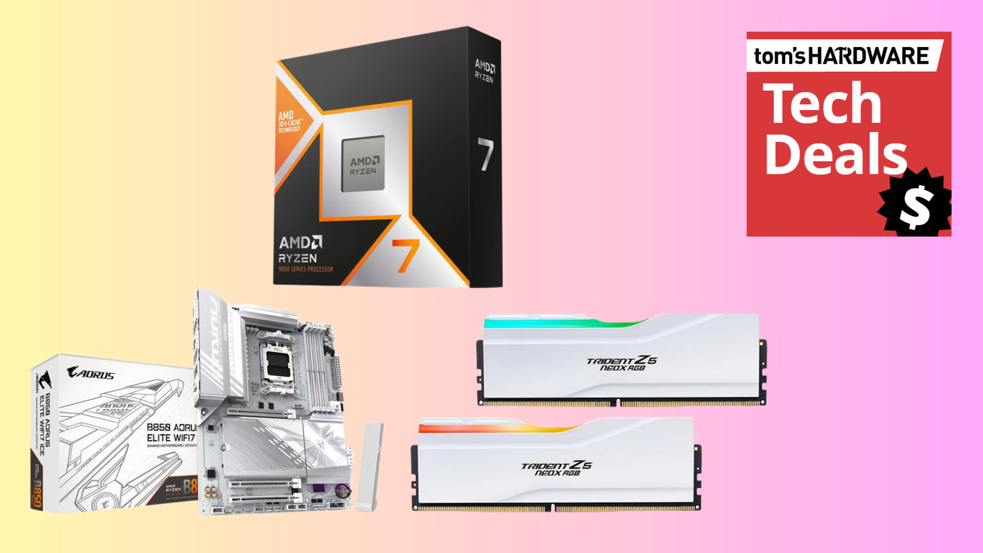 Save $238 on this 9800X3D combo deal with 32GB DDR5 that lets you start a 4K gaming PC build for just over $1,000 — Newegg bundle ships this powerhouse AMD CPU with a Gigabyte X870E AM5 motherboard and a free 240mm AIO cooler