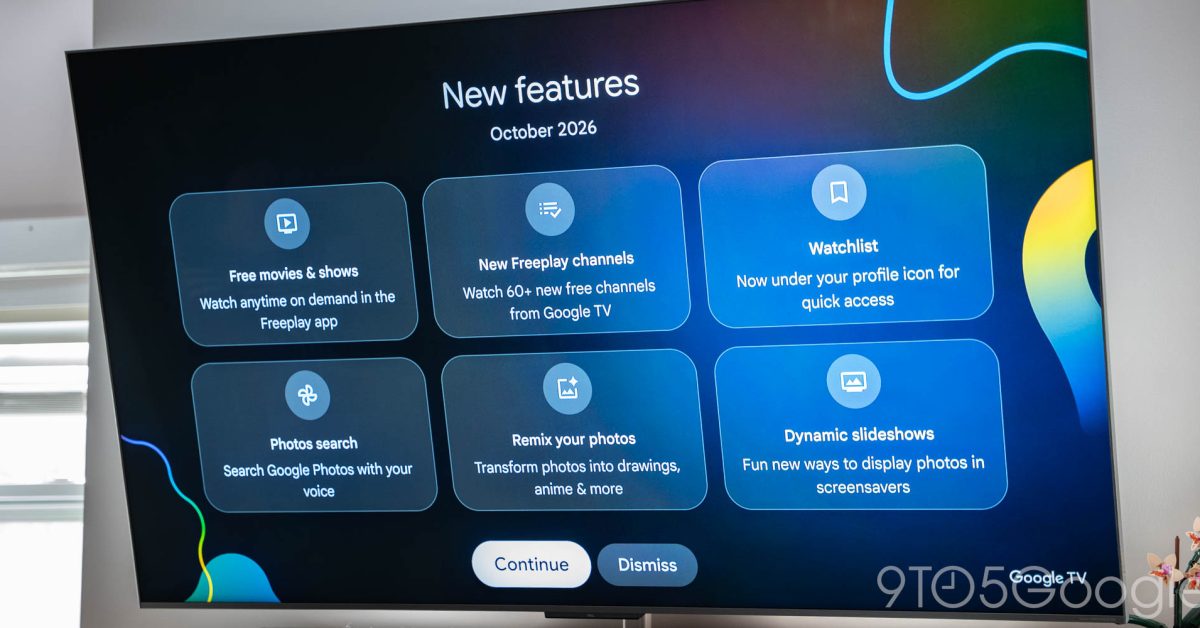 Google TV shows off its ‘new’ features in fullscreen roundup when you turn on your TV [Gallery]