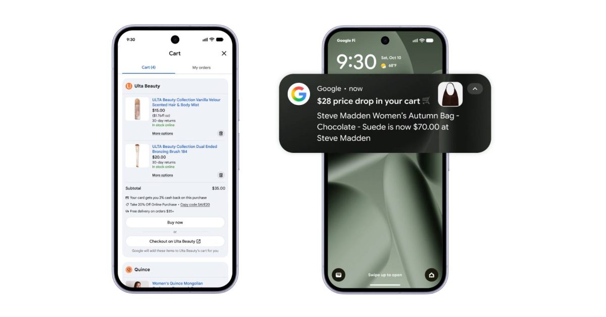 Google rolling out Universal Cart that lets you shop the web and find deals with Gemini, Search