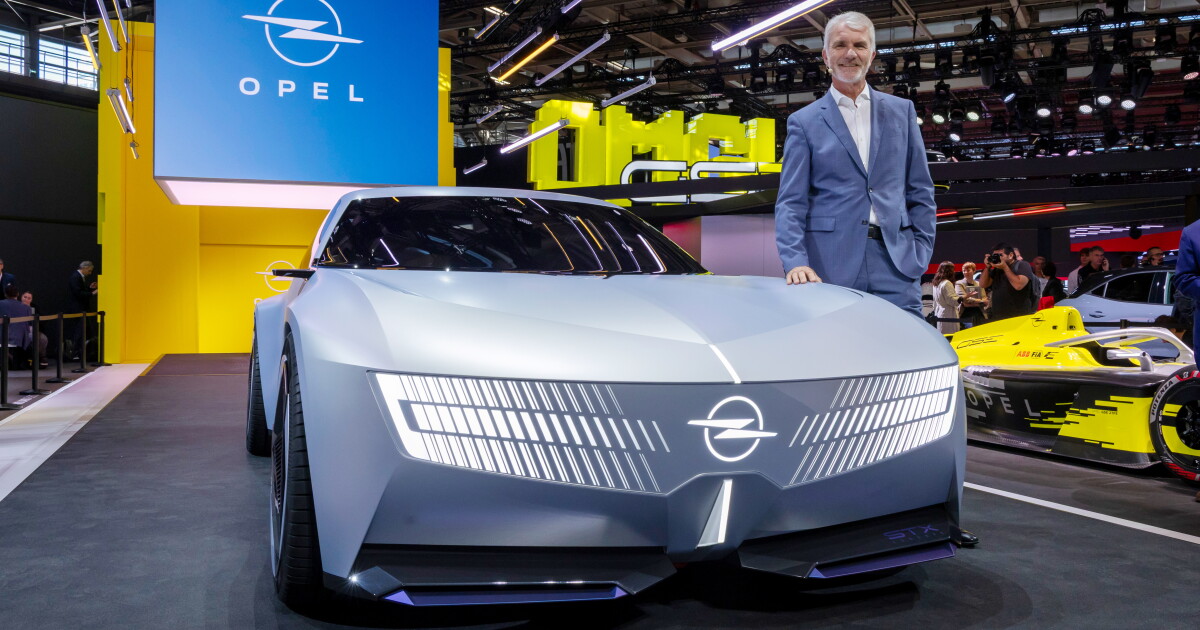 Low-slung Opel STX wagon concept takes on the electric SUV