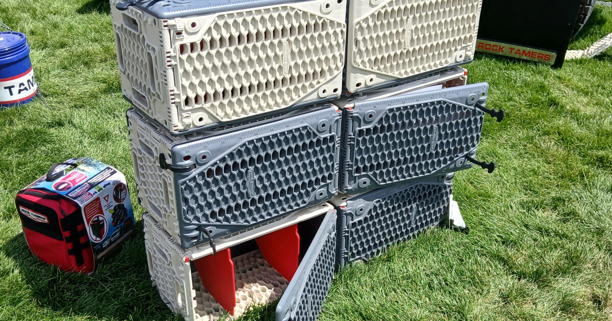 Rugged milk crate is actually an undercover self-rescue multitool