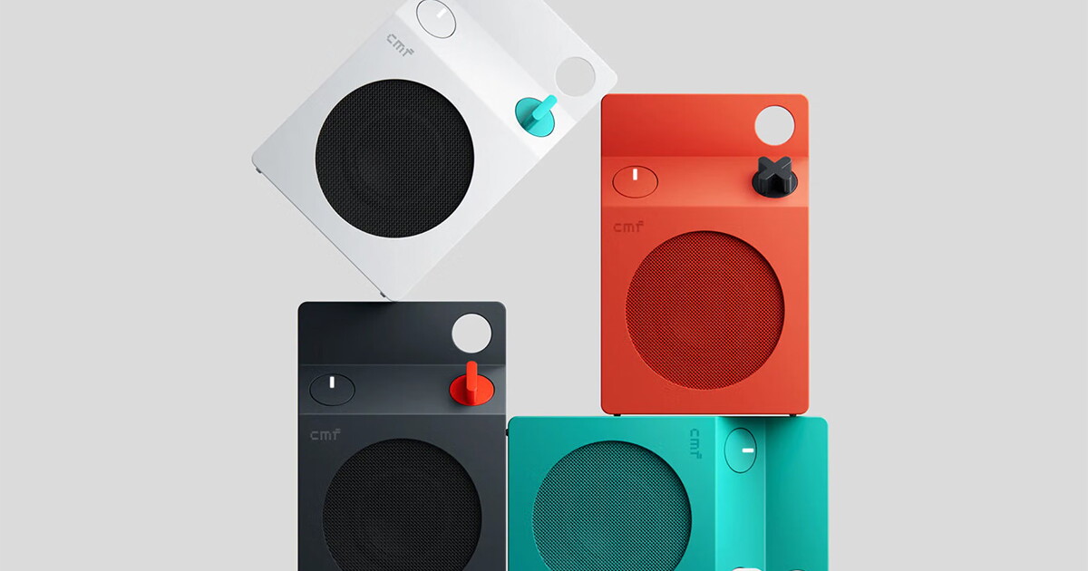 Vibrant milk carton speakers explode in color and sound