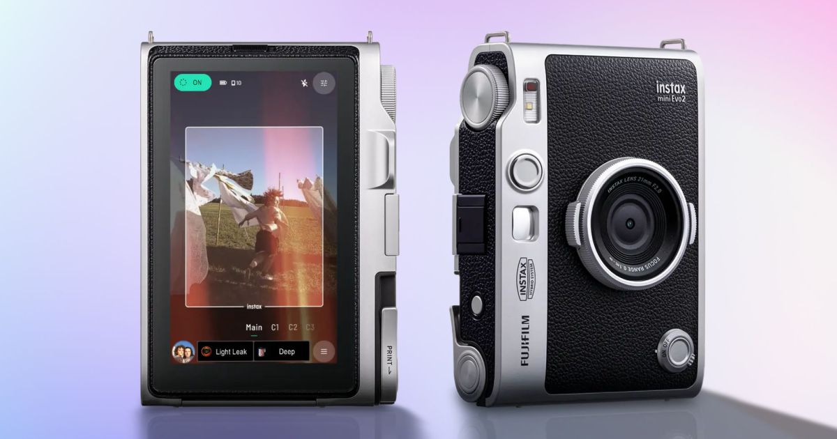 Fujifilm’s Instax Mini Evo 2 makes instant photography more digital with touchscreen and video capture