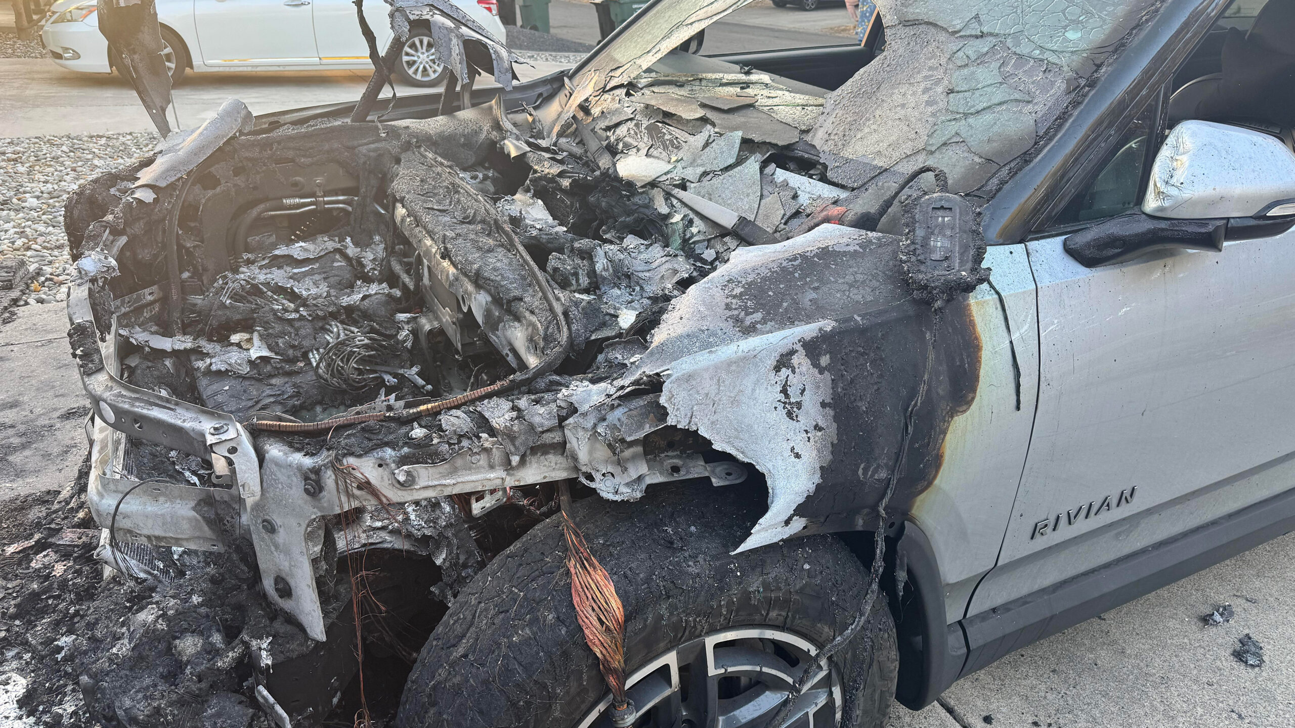 This Rivian Fire Is A Brutal Reminder Not To Charge EVs With Extension Cords | Carscoops
