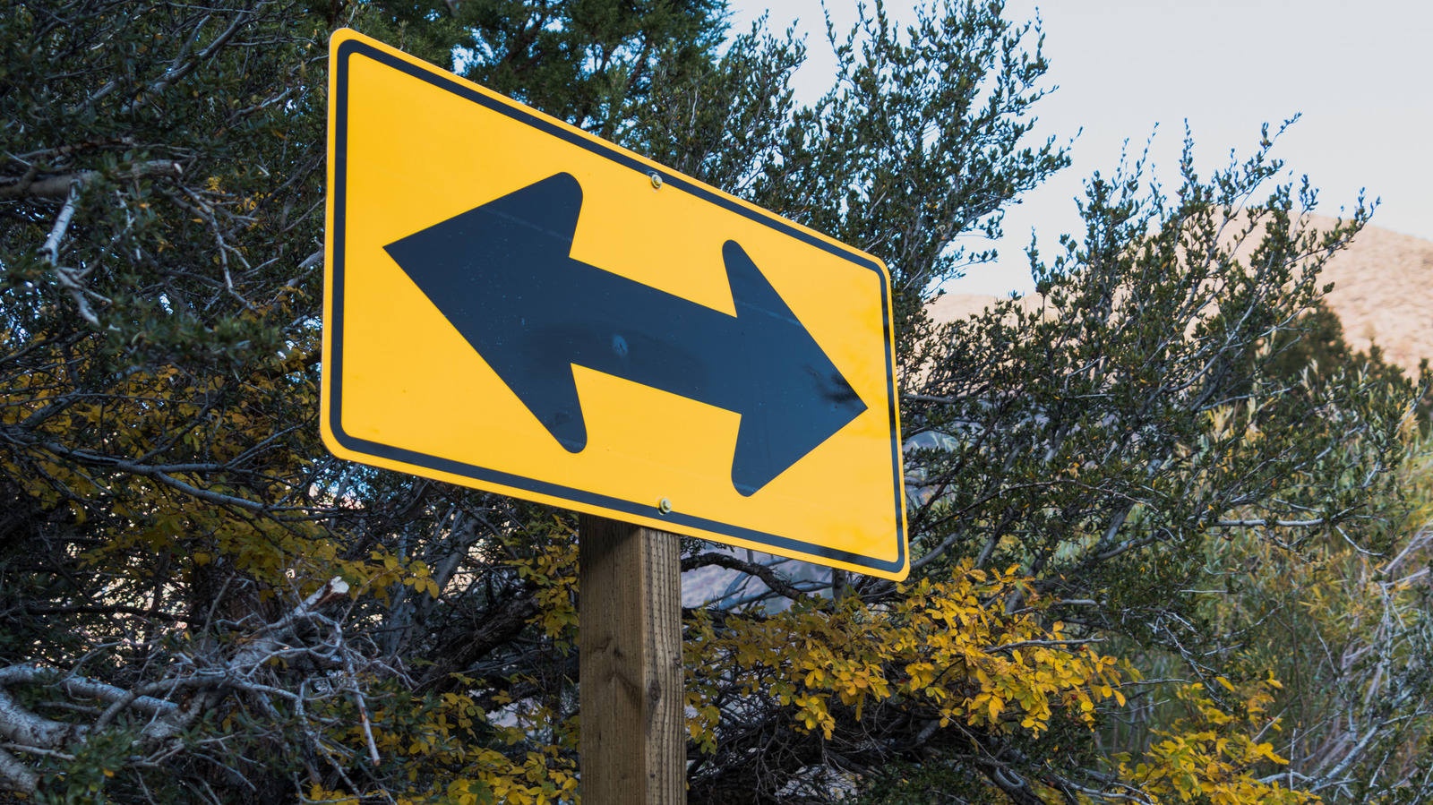 What Does A Rectangular Road Sign With Two Arrows Pointing Left & Right Mean? – SlashGear