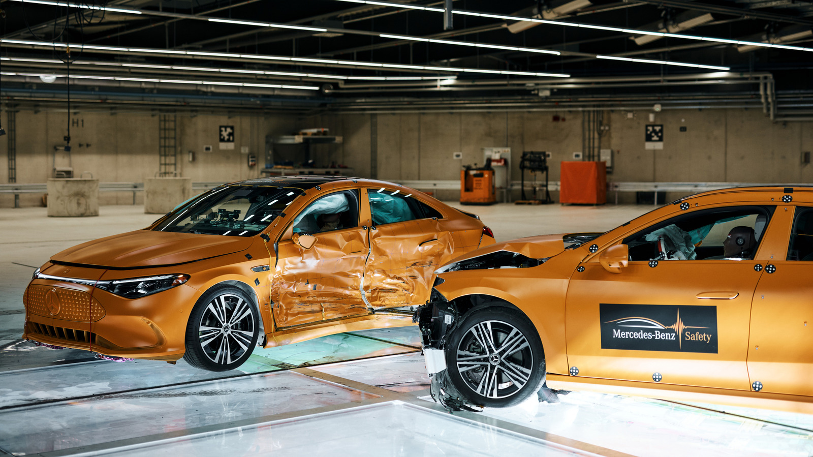 Mercedes Crashes Two CLAs To Demonstrate EV Safety – CarScoops