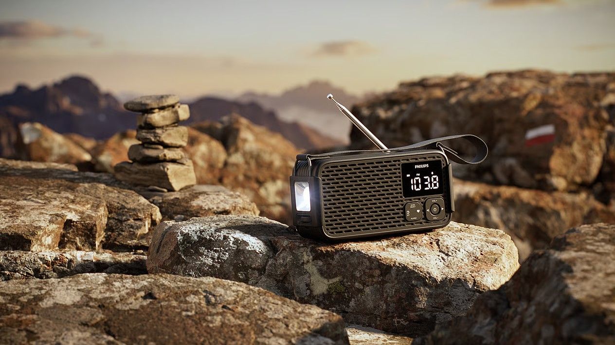 Philips’ durable portable radio is built to survive the apocalypse – or at least a wet weekend camping trip