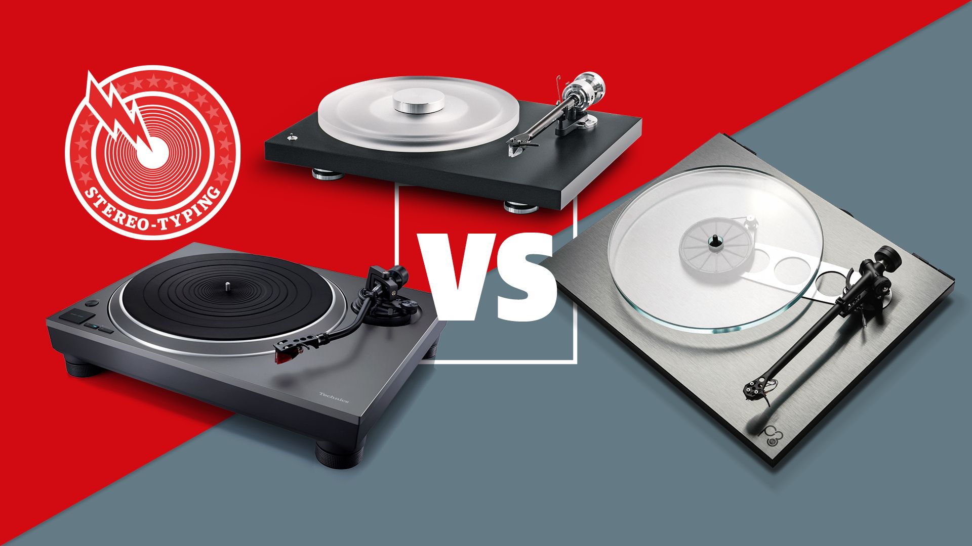 A trio of five-star turntables from Pro-Ject, Rega and Technics are put to the test in our listening rooms – but which one is the best at the price?