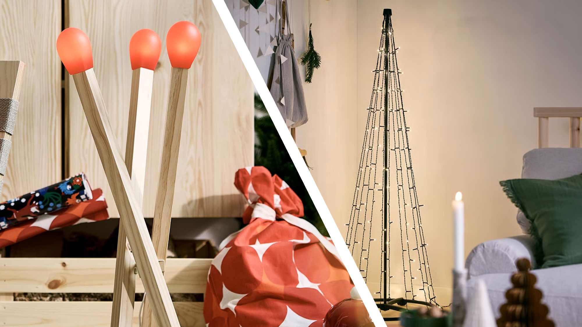 IKEA has revealed a cheap LED Christmas tree — but I think its matchstick-style floor lamp is an even better festive buy