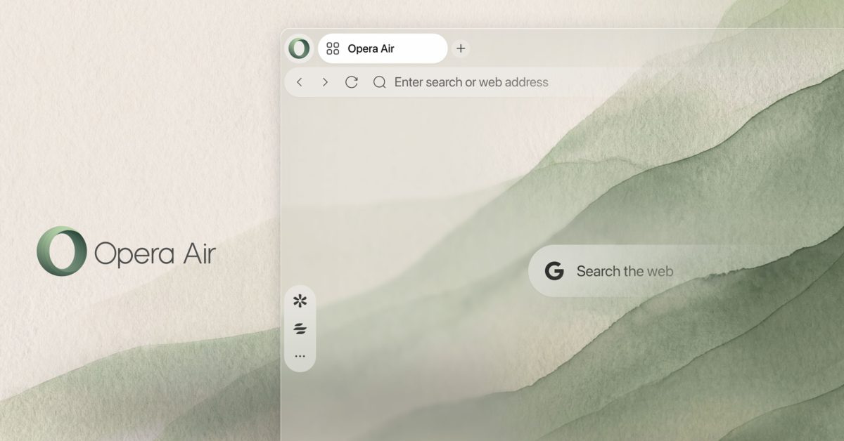 Opera Air gets a minimalist makeover for distraction-free browsing – 9to5Mac