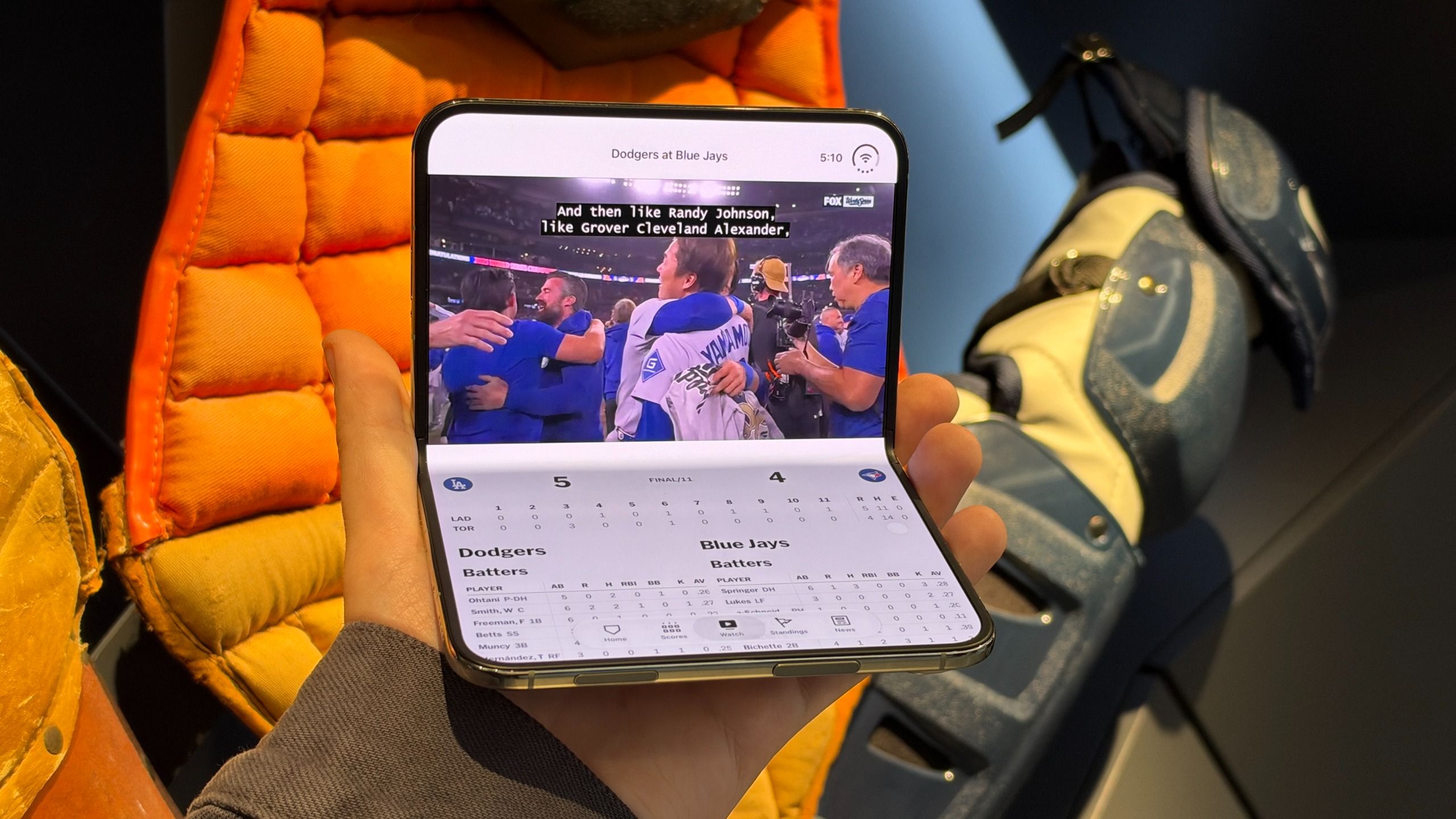 “Watch video, live stats” — MLB is making the most of iPhone Duo’s foldable screen with a redesigned app