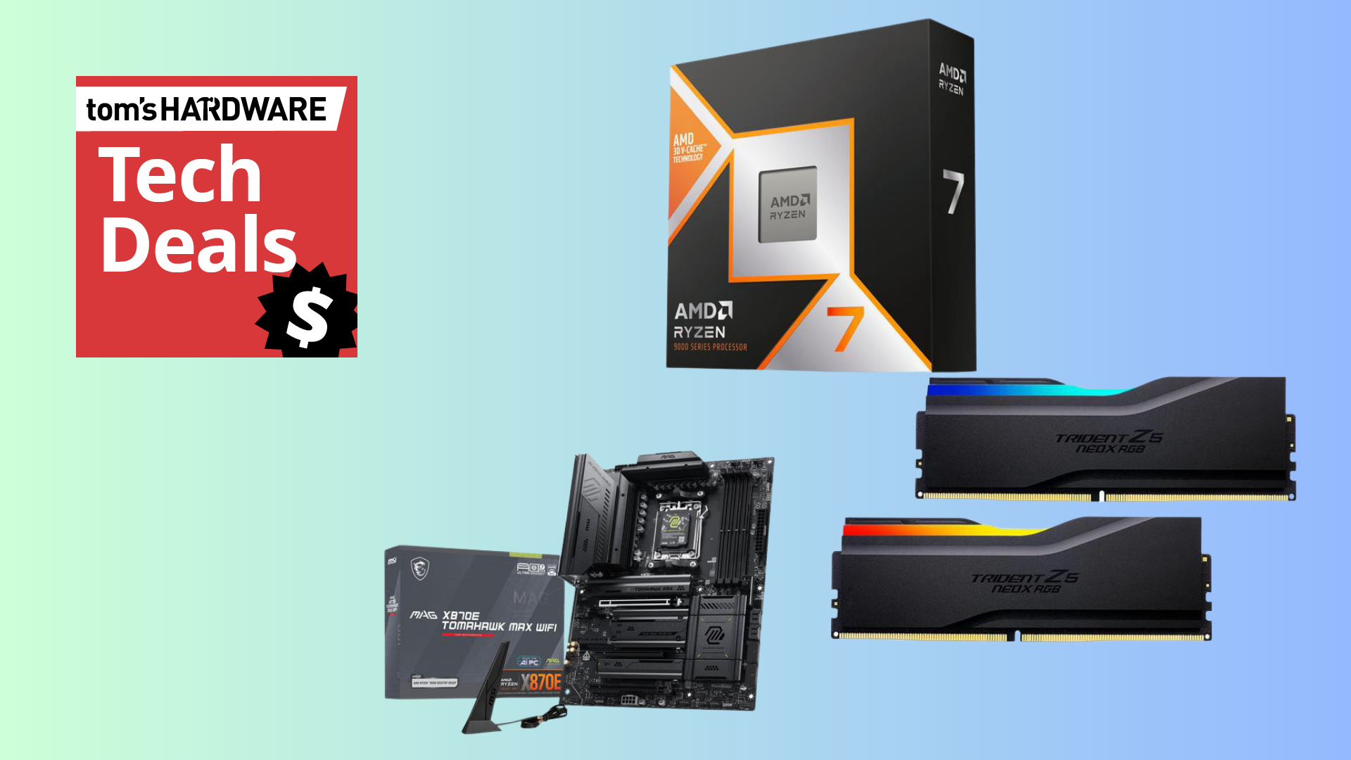 Save $249 on 32GB of DDR5 with this 9800X3D parts bundle — grab one of AMD’s top CPUs with an MSI X870E motherboard and a free AIO cooler for under $1,100