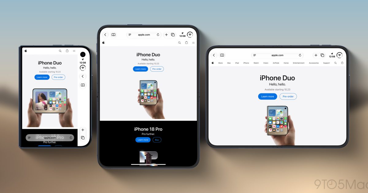 Apple exploring fix for Safari’s cramped layout on the iPhone Duo’s outer display – 9to5Mac