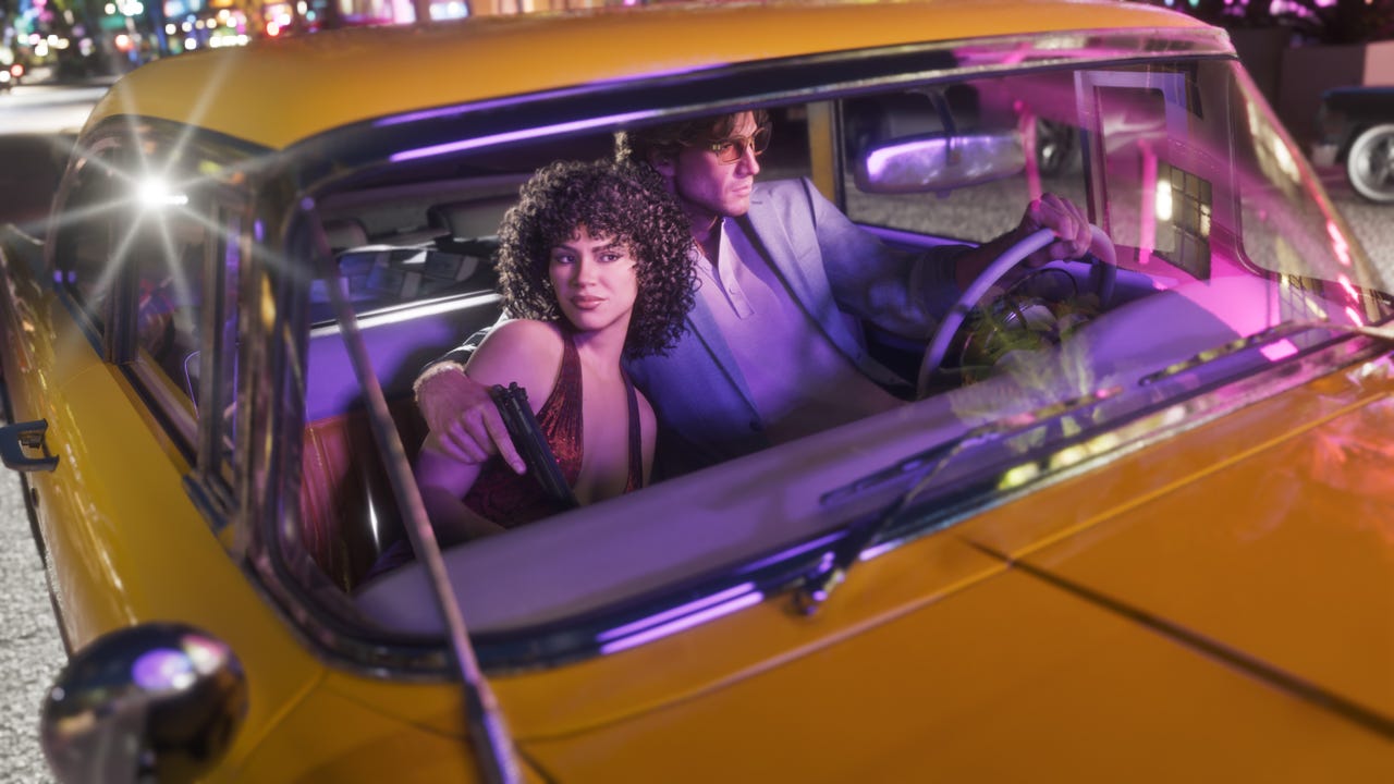 Rockstar Drives Real GTA 6 Cars Through Miami, Including Lambo Police Cruiser With Leonida Plates